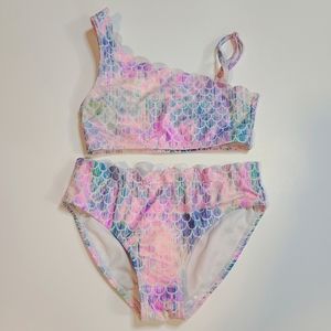 Youth Girls, Approx size 6, Scalloped 2 piece Bikini Swimsuit, from Zulily